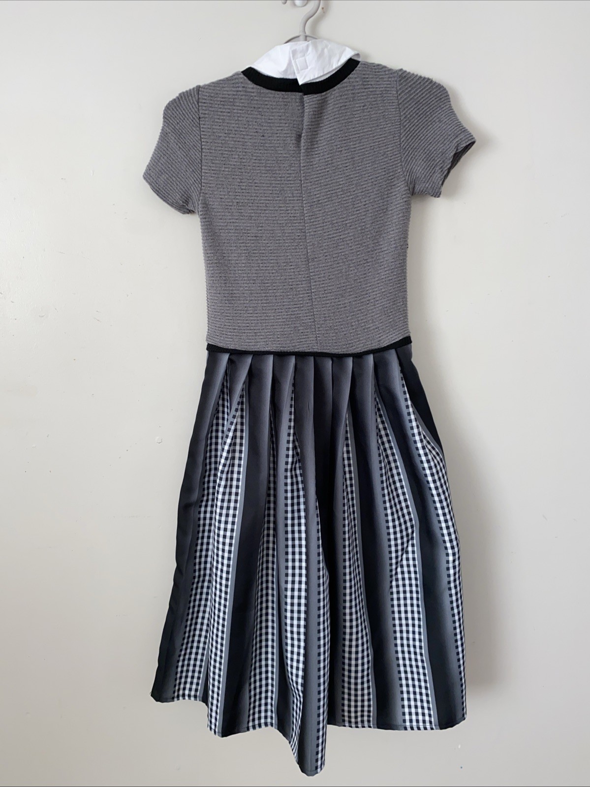 Wednesday Addams Gothic Black Nevermore Academy Girls Uniform Costume youth L