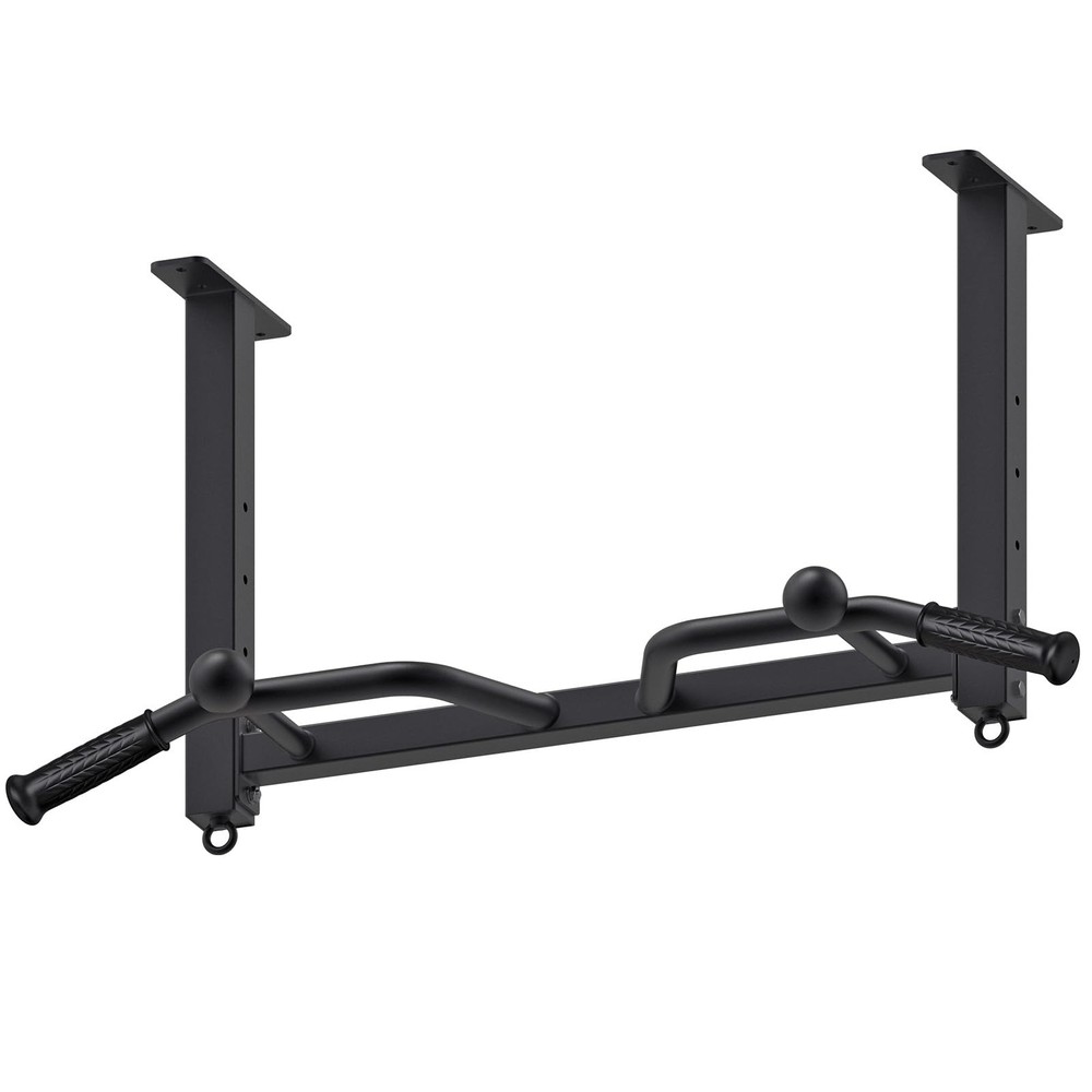 32" Ceiling Mounted Pull Up Bar - Heavy Duty, Highly Adjustable, Multifunctio...