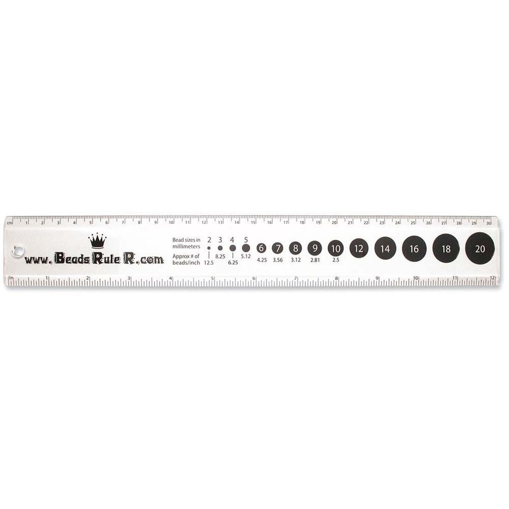 Beads Ruler 0 to 12 in / 30 cm