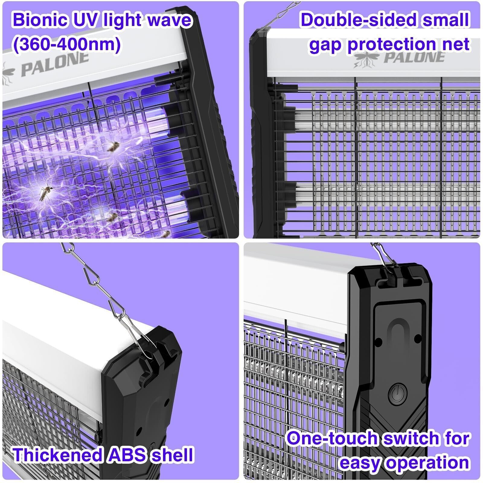 Lamp Insect Killer Mosquito Zapper Bug Pest Fly Trap Electric Indoor Lights Lawn