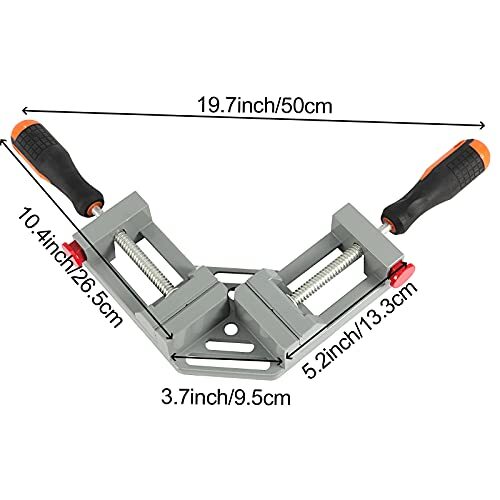 2 Pack Double Handle Corner Clamp 90 Degree Right Angle Corner Clamp With Adjust