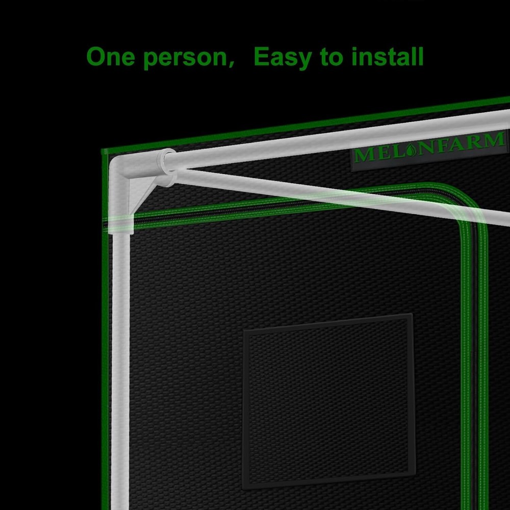 Versatile Hydroponic Grow Tent - 2x2 Size with Transparent Observation Windows