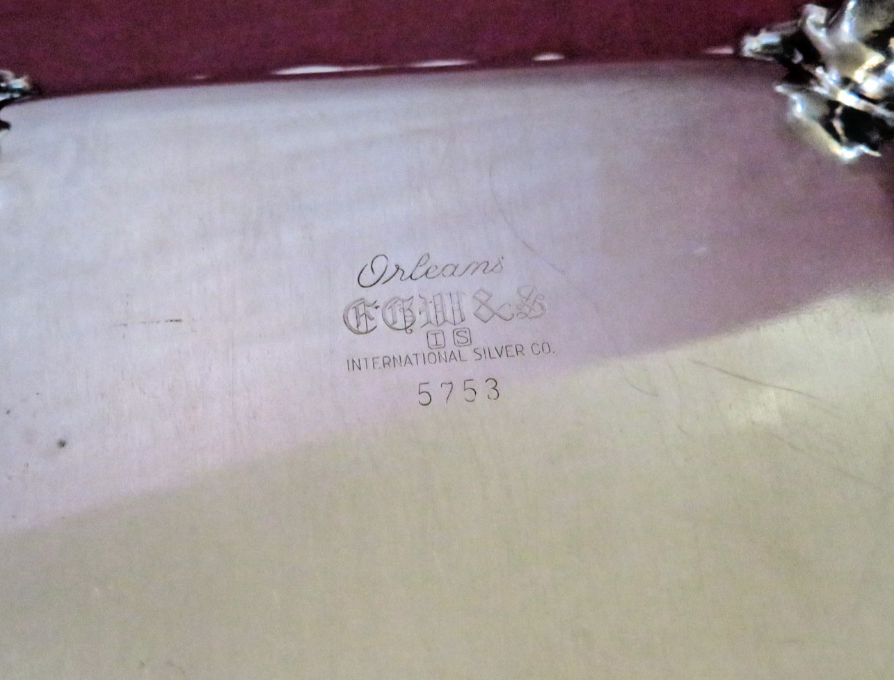 Vintage International Orleans Silverplate Rectangle Covered Vegetable Dish #5753