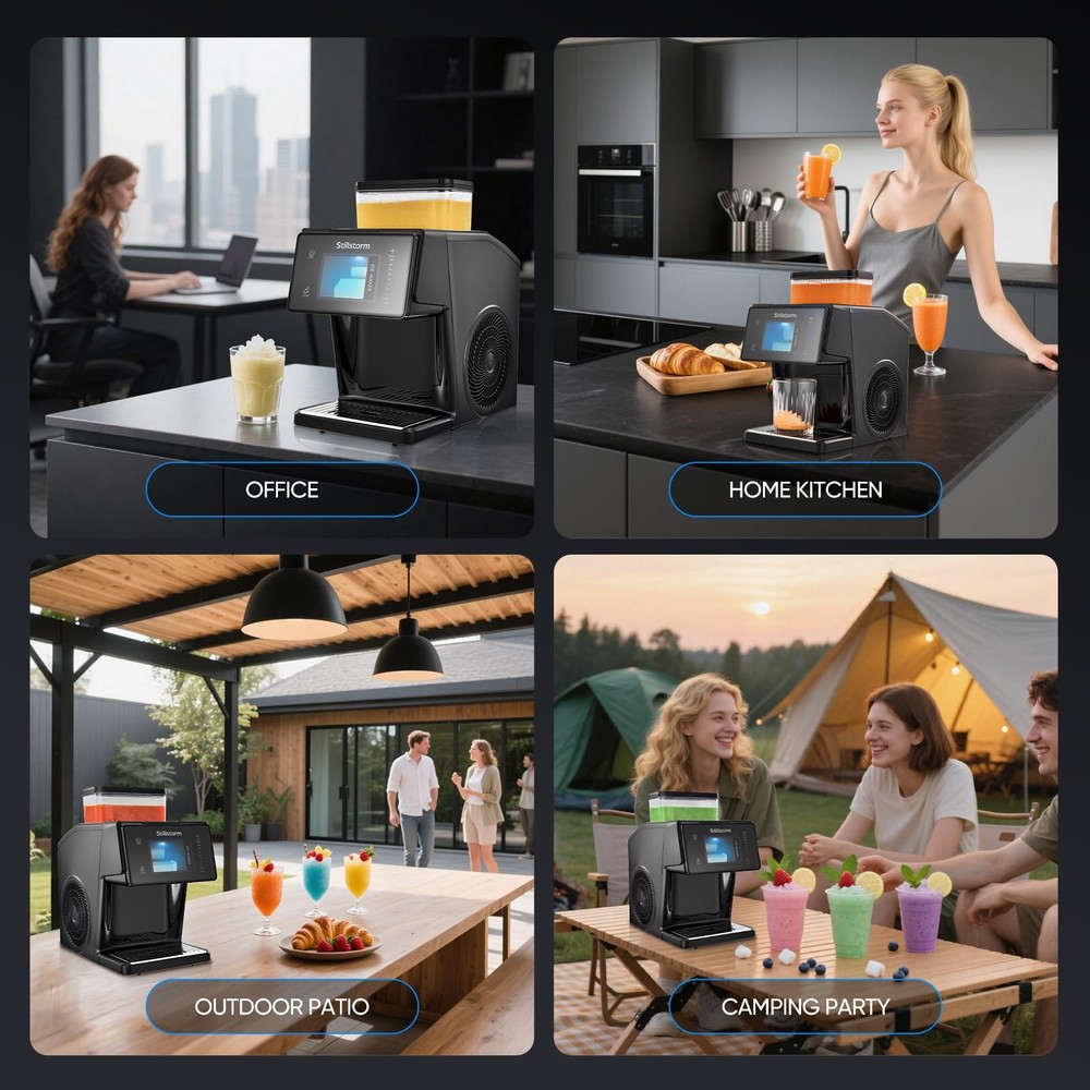 Shaved Ice Machine Snow Cone Maker No Ice Needed，Snowflake Machine with Rapid...