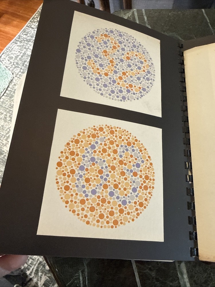 Vin Dvorine Color Perception Testing Training Charts 2 Volume Set Red Green 1944