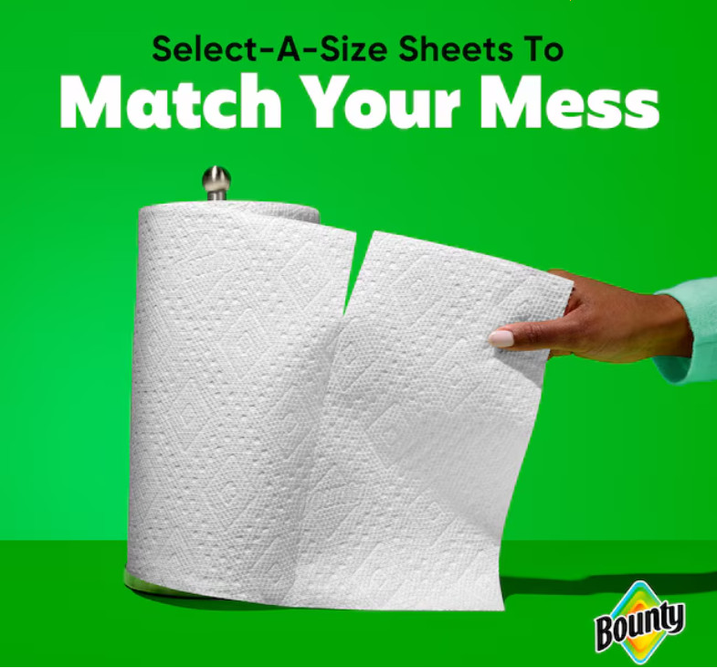 Bounty Double Plus 12 -Count Select-a-size Paper Towels NEW