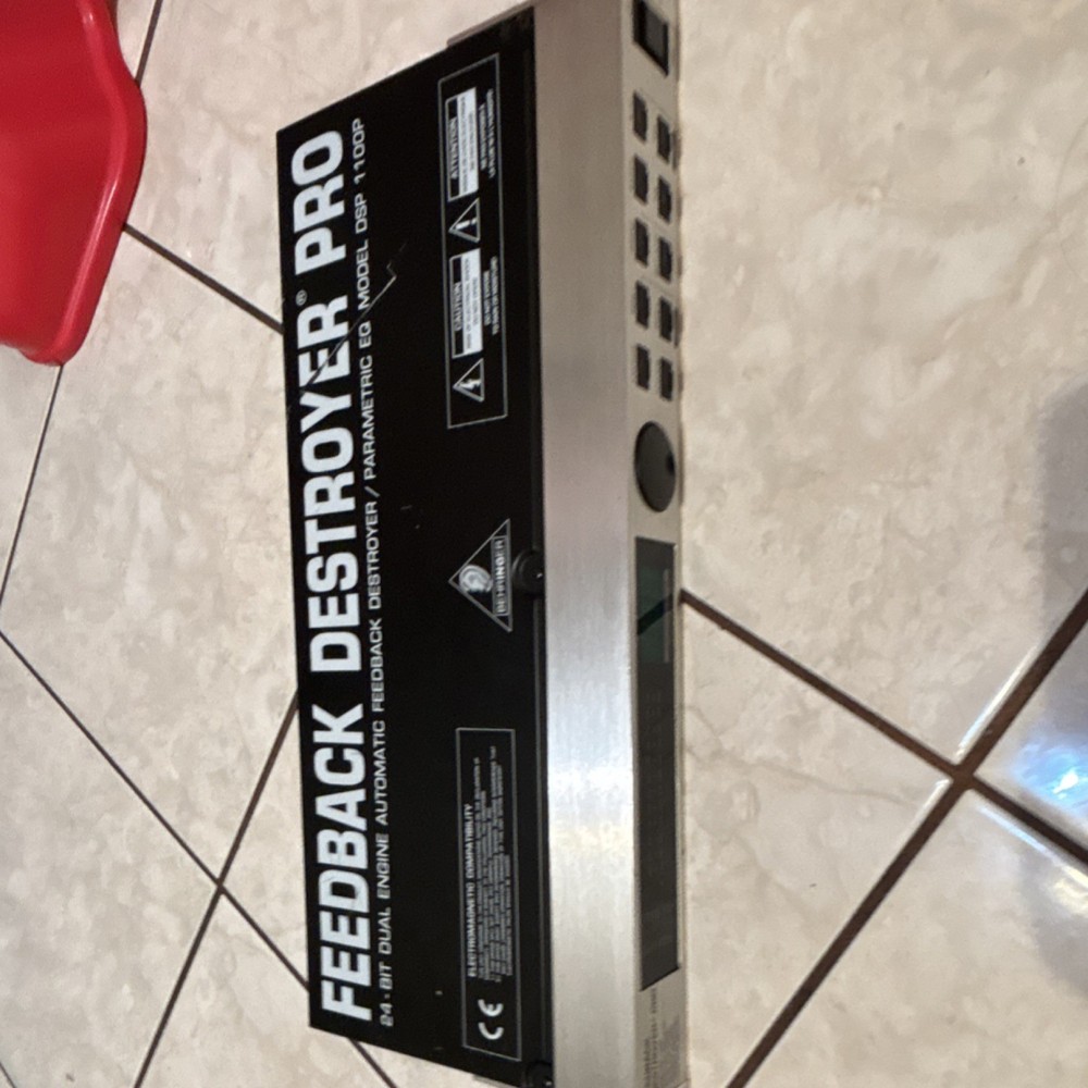 Behringer Feedback Destroyer Pro DSP1100P Rackmount Feedback Suppression