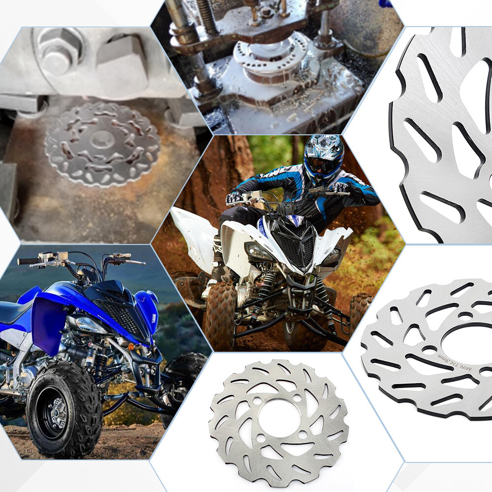 Front & Rear Brake Disc Rotors & Pads for Yamaha Banshee 350 YFZ 350 1990-2006