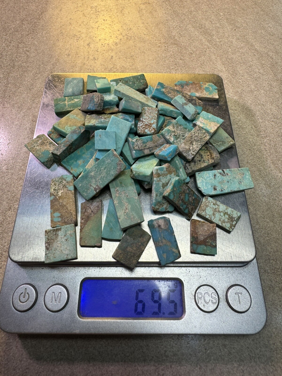 !70 g Bell Trading Post Squared Turquoise! Slabs🔥