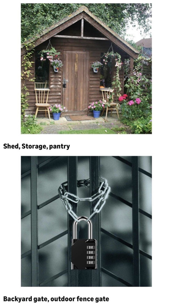 Combination Locks Resettable 2-Pack Waterproof