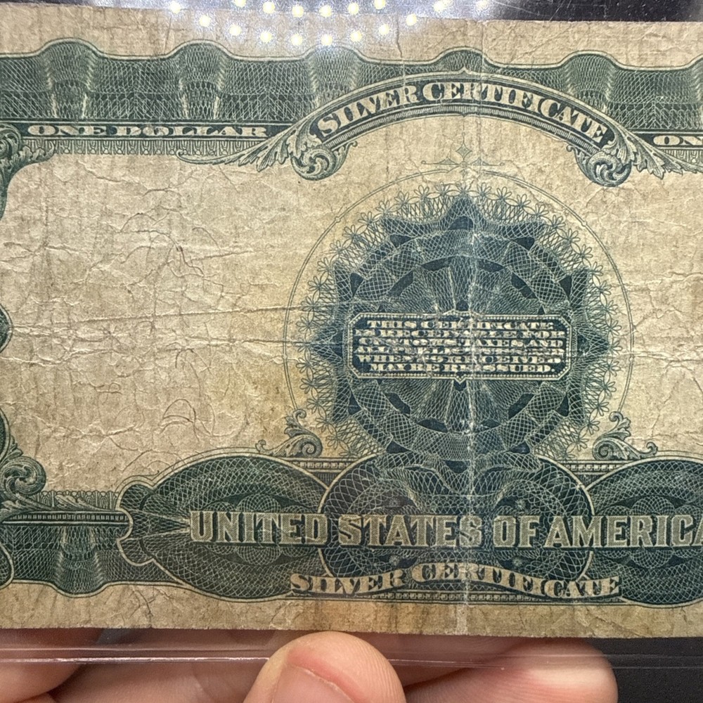 1899 $1 Black Eagle Silver Certificate Large Size, Circulated Fine