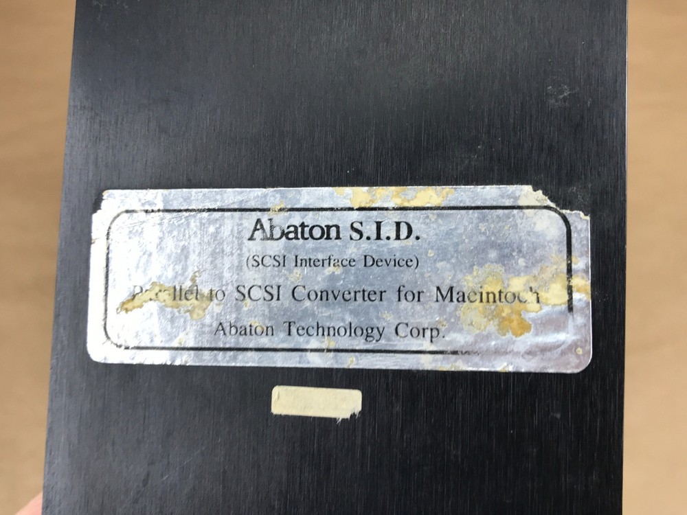 Rare Abaton SCSI Interface Device Parallel to SCSI Converter for Macintosh