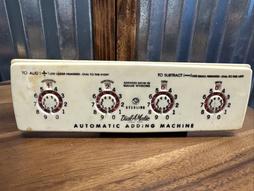 Vintage Sterling Dial-A-Matic Automatic Adding Machine #566 & Quick Adder Lot