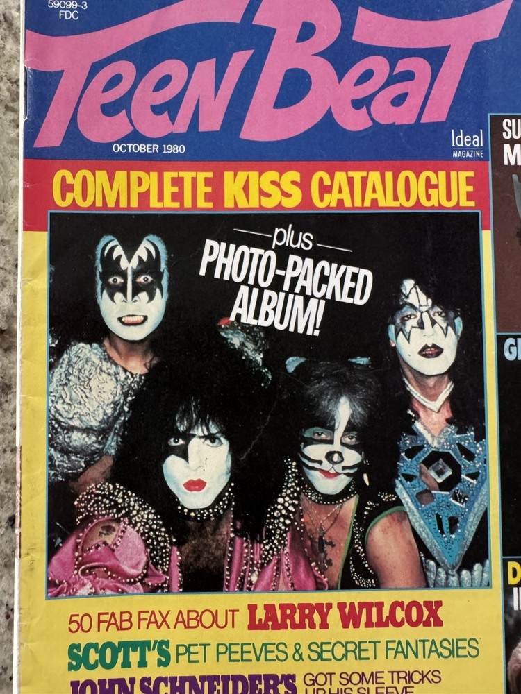 KISS 1980 TEEN BEAT KISS MAGAZINE GENE PAUL ACE PETER AUCOIN VINTAGE MEGA RARE