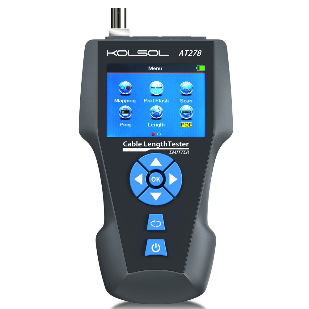 Network Cable Tester TDR Multi-functional LCD Tracker For RJ45,RJ11,BNC