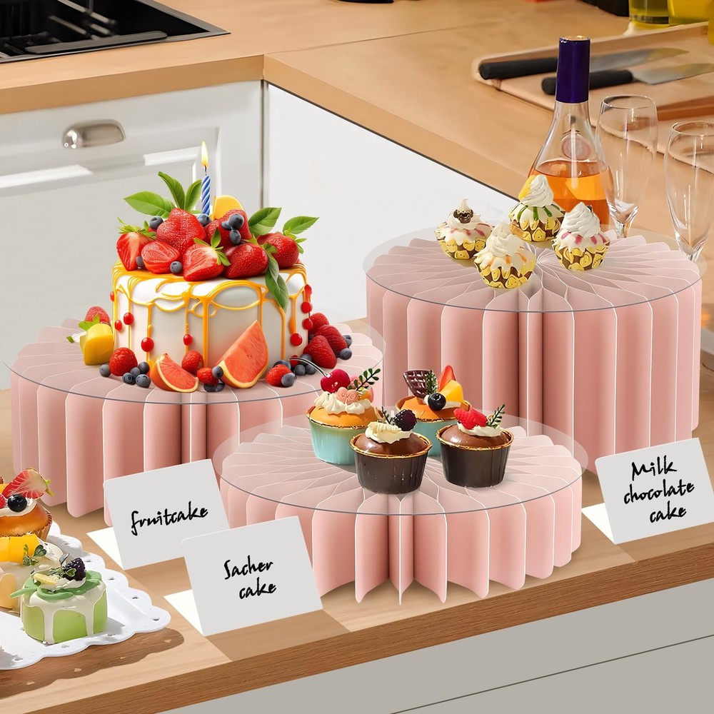 Buffet Risers Food Risers for Buffet Table Acrylic Risers Display Stands Tall...