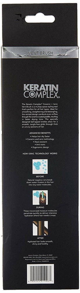 Keratin Complex Black Ceramic + Ionic Vent Brush