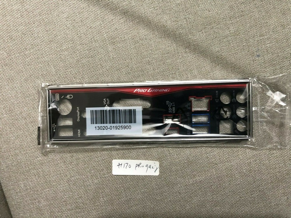ASUS H170 PRO GAMING   IO SHIELD BACK PLATE   , ORIGINAL