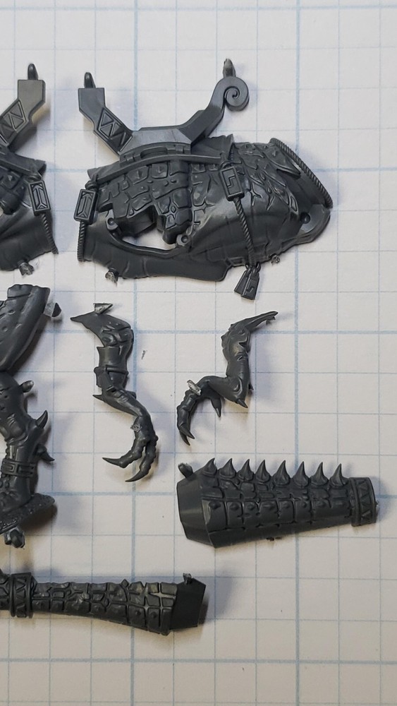 Warhammer Seraphon Bits Aggradon Lancer Mount Body Legs Saddle Set #19