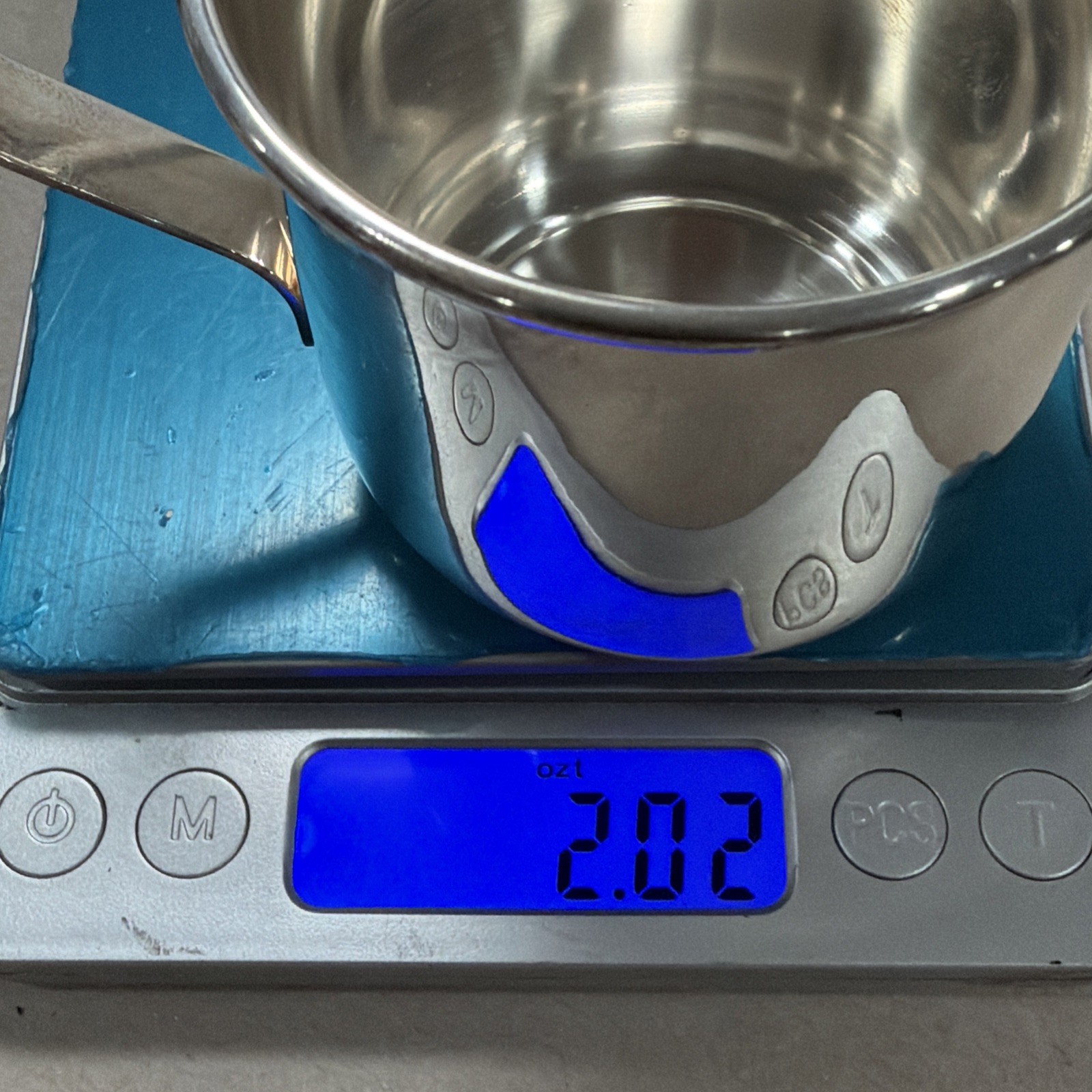 ITALY STERLING .925 Silver Baby’s Cup/Mug 64 mm/2.6 in 63gr/2.02ozt Brand new