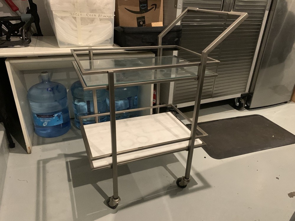 Crate & Barrel Bar Cart