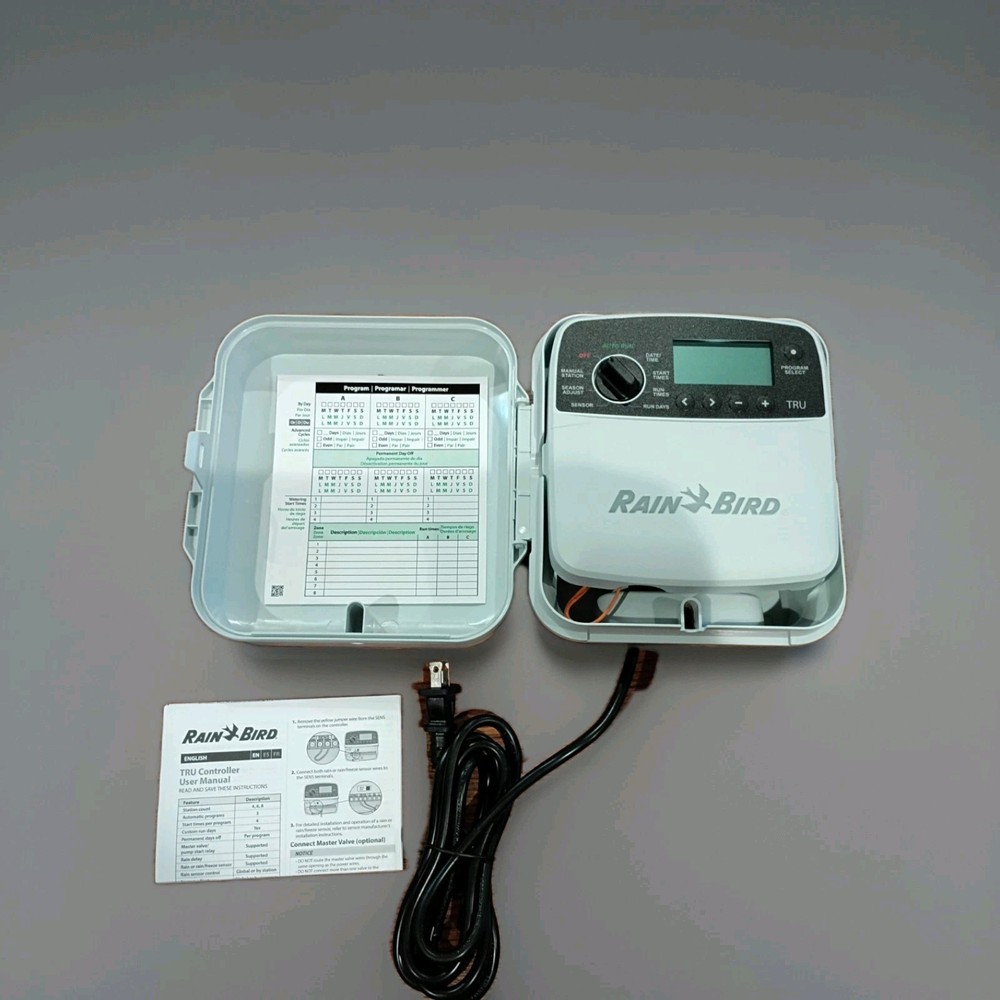 Rain Bird TRU8O Program-Based Indoor/Outdoor Irrigation Sprinkler Controller