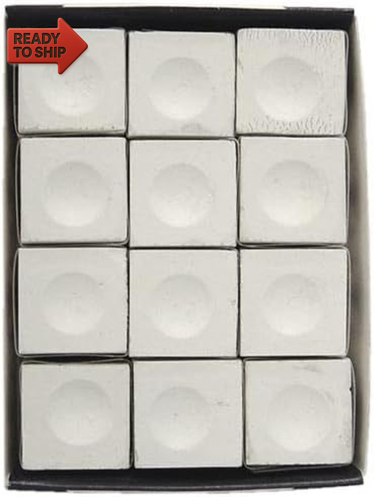 Silver Cup Chalk, White, 12-Piece Box