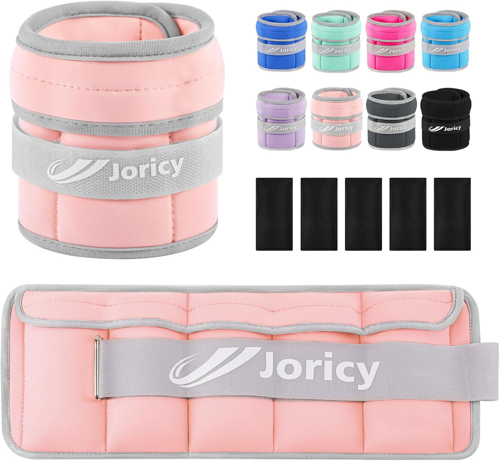 Adjustable Ankle Weights for All Ages - 1 to 20 LBS - 1 Pair