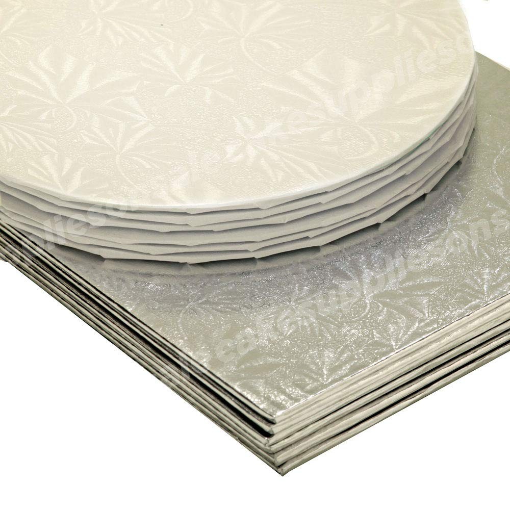 10" White Round Thin Drum 1/4" 6 count