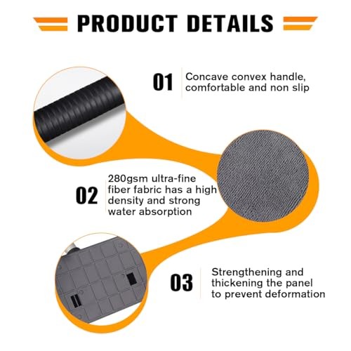 Car Windshield Cleaner Tool, Extendable Handle Vehicle Window Cleaner Triangle