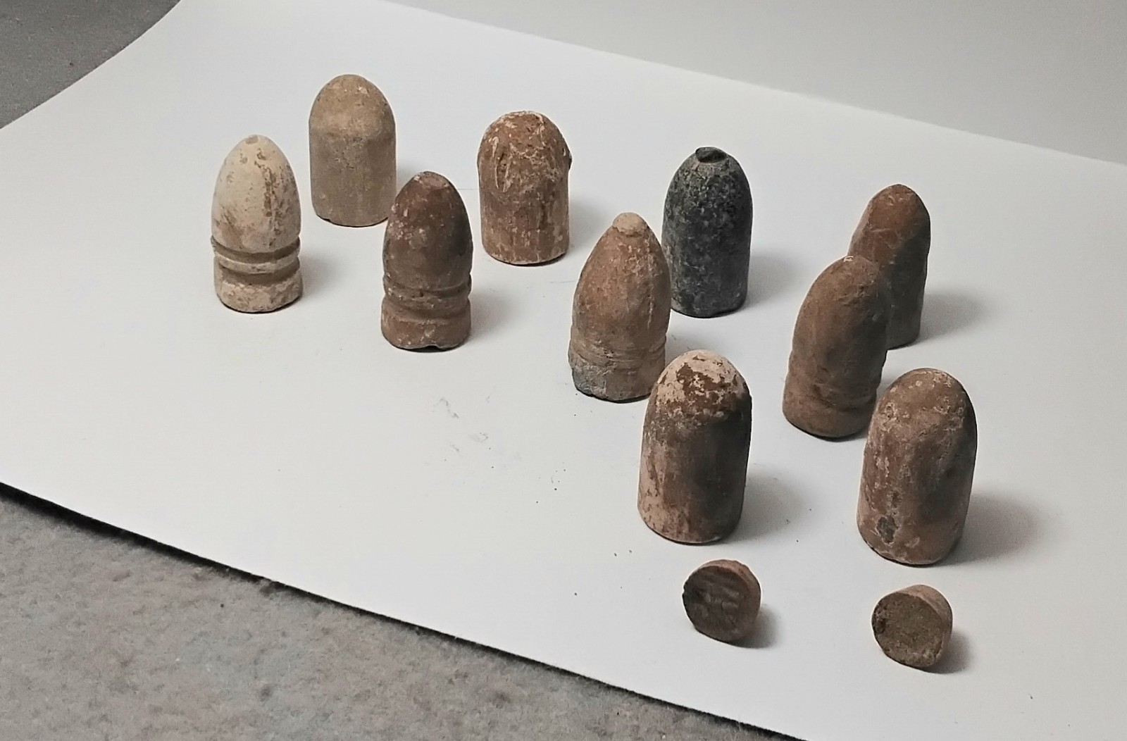 10 Civil War Relic Confederate bullets 2 .57 Enfield, Gardners, Prichetts $28.00