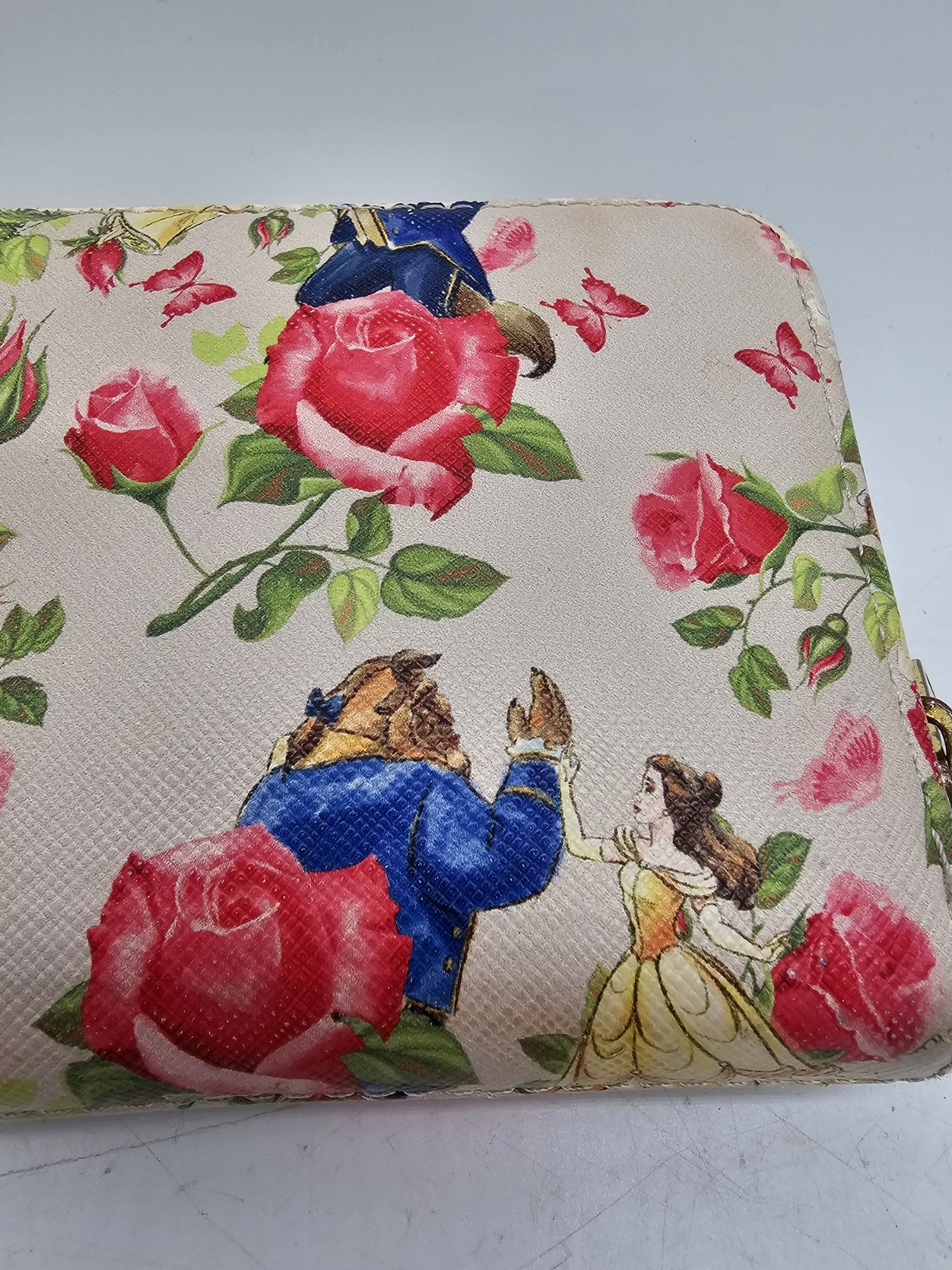 Disney Loungefly Beauty And The Beast Faux Leather Wallet SEE CONDITION