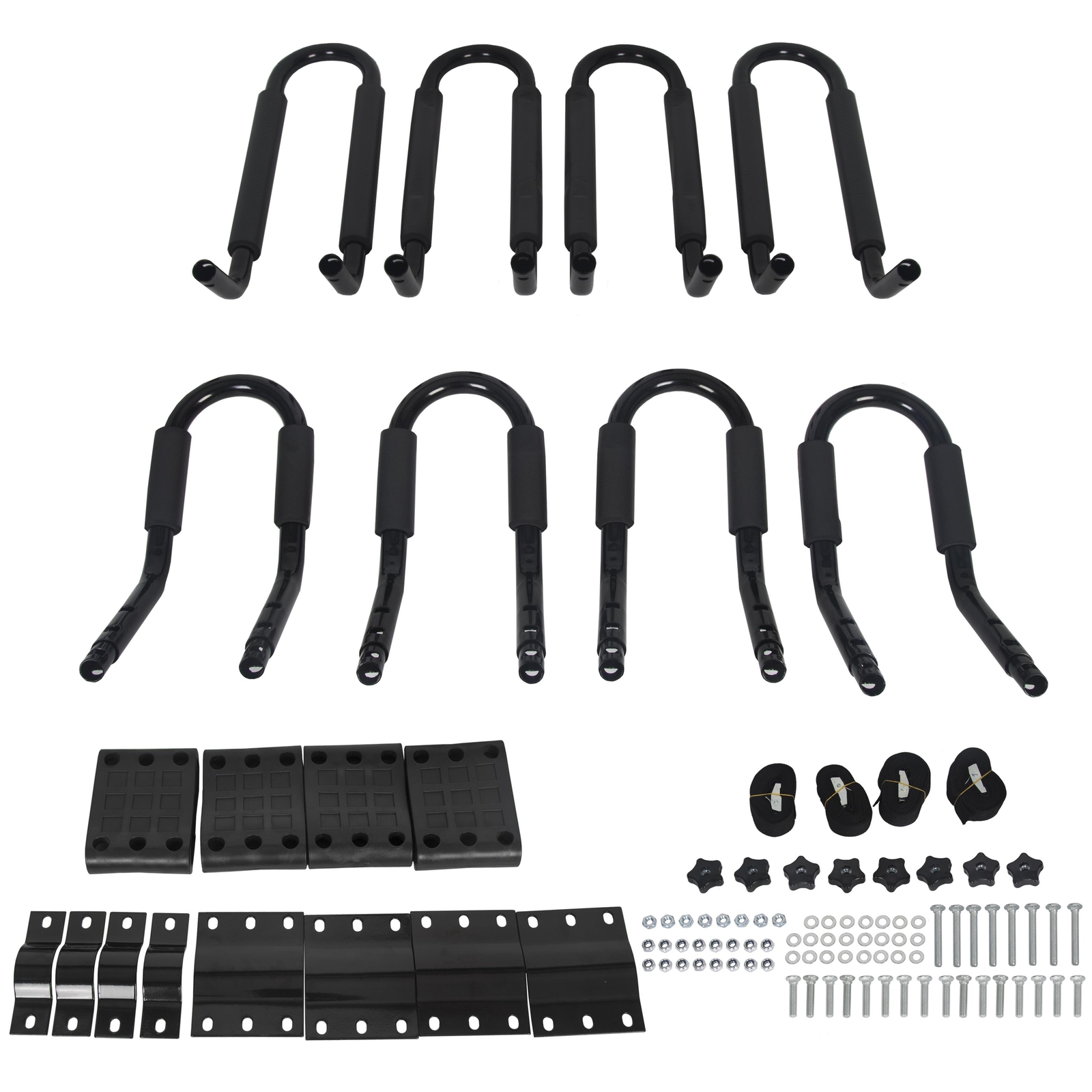 2 pairs Canoe Boat Kayak Roof Rack Car SUV Truck Top Mount Carrier J Cross Bar