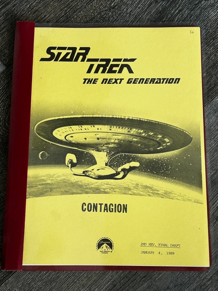 STAR TREK Script The Next Generation Contagion 2nd Revision Final Draft Jan 1989