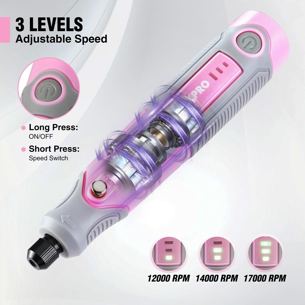 WORKPRO Cordless Rotary Tool Kit 3 Variable Speed Rotary Tool w/71pc Accessories