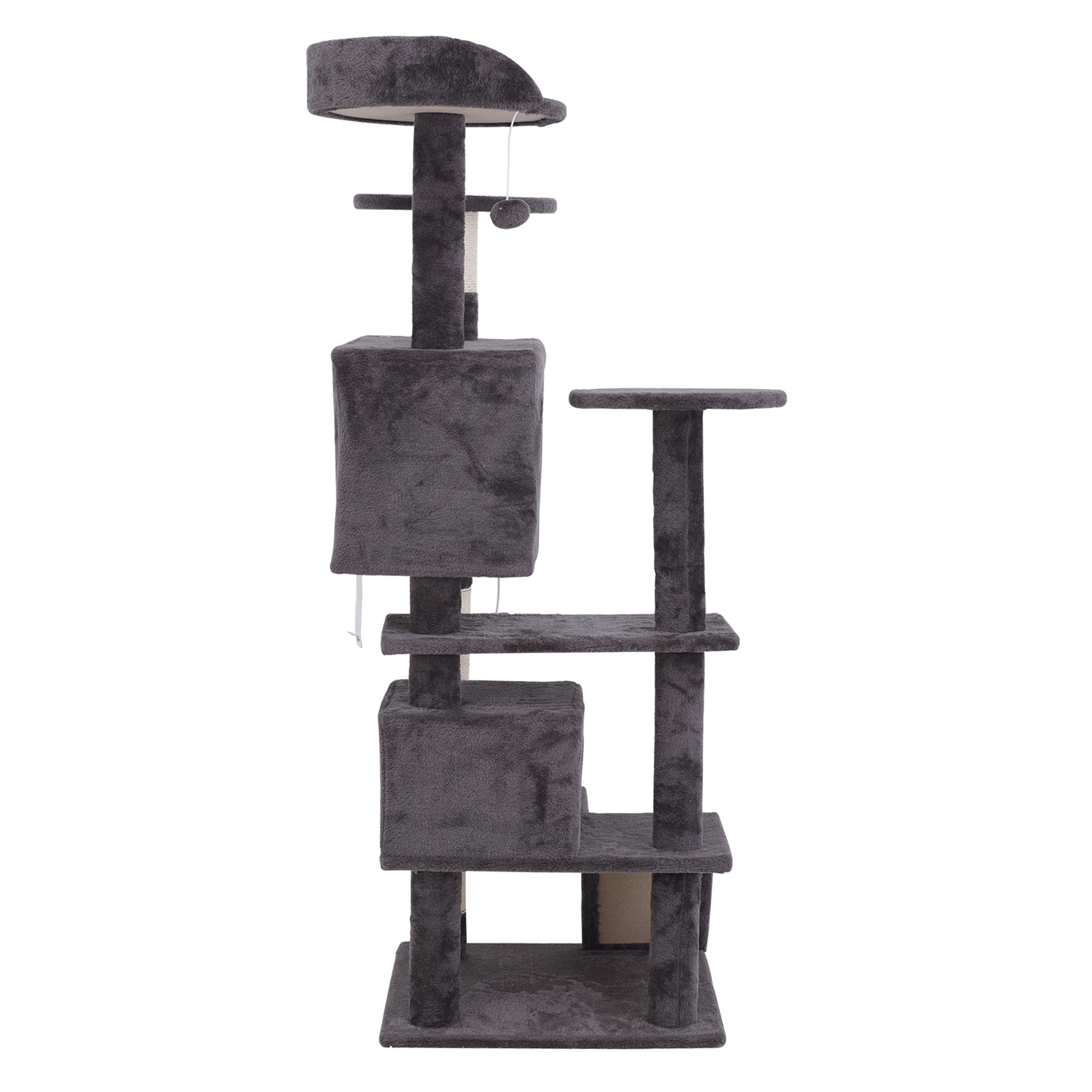 55" Large Cat Tree Tower Activity Center Playing House Condo For Rest Sturdy