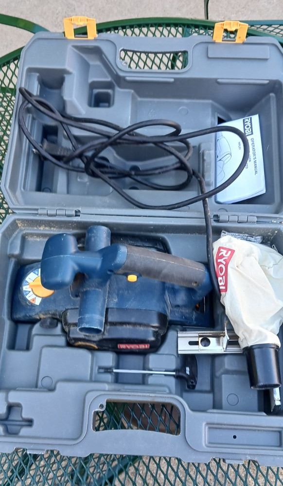 Ryobi Electric Hand Planer Model HPL51 With Case and Attachments
