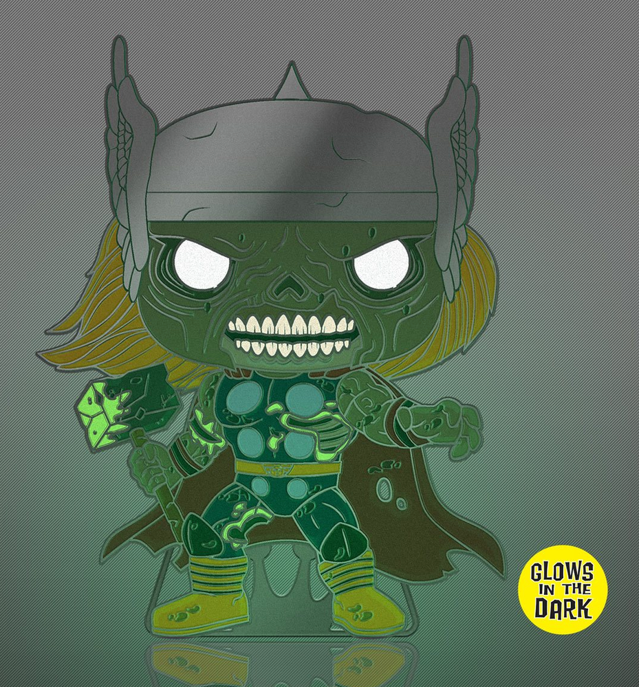 Funko Pop! Pin Zombie Thor #31 Marvel Disney+ GiTD Enamel Large