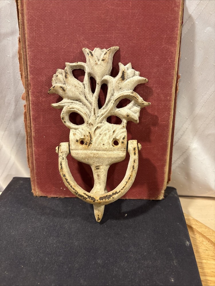 Rustic Cast Iron Tulip Door Knocker