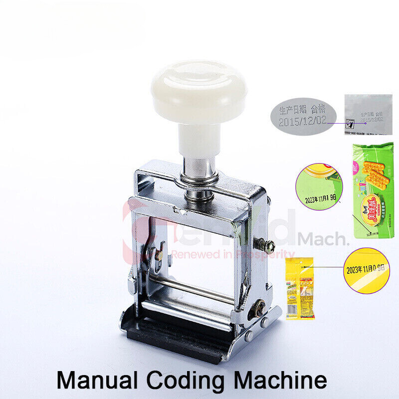 Portable Inkjet Code Printing Machine Manual Handheld Date Printer Coding Tool
