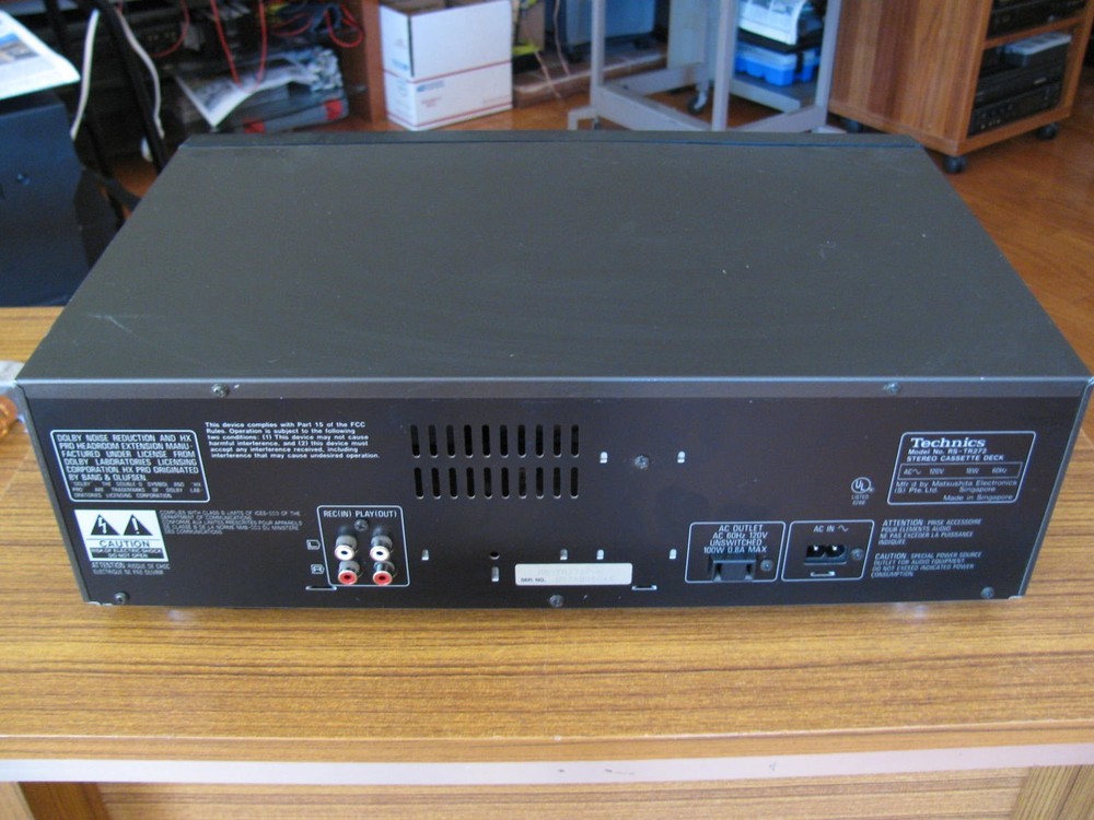 Technics RS-TR272 Dual Deck Cassette Recorder Great Working Condition No Remote