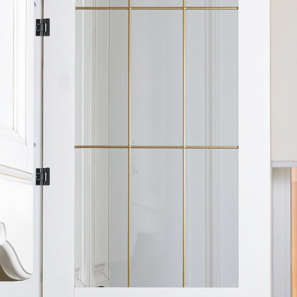 10 Pack Adjustable Torque Hinge, 43mmx36mm 4 Countersunk Holes with Black