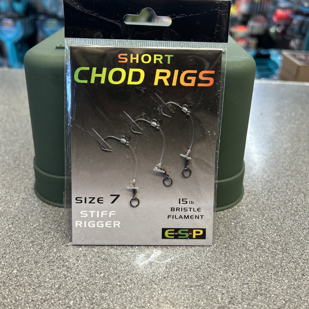 ESP Short Chod Rigs Stiff Rigger Size 7