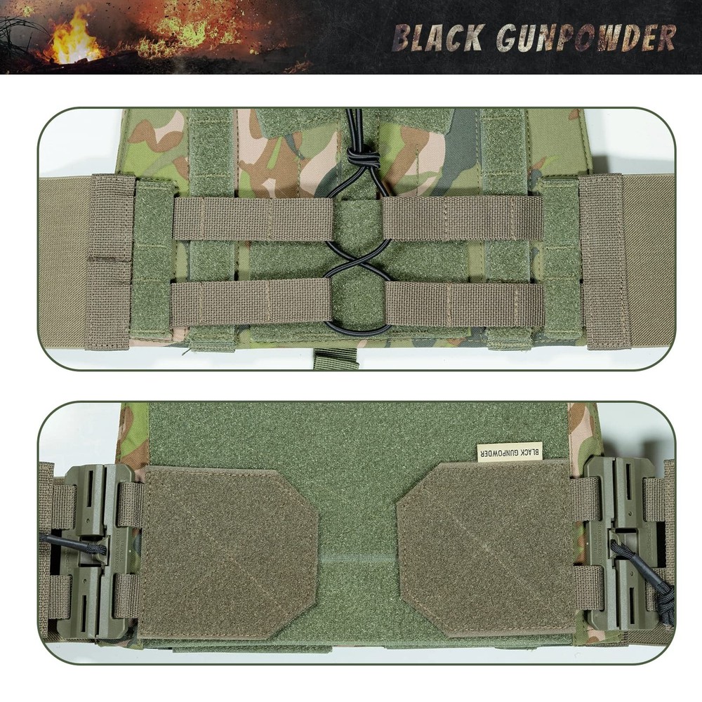 Elastic Tactical Quick Release Cummerbund Elastic String Magnetic Buckles Mod...
