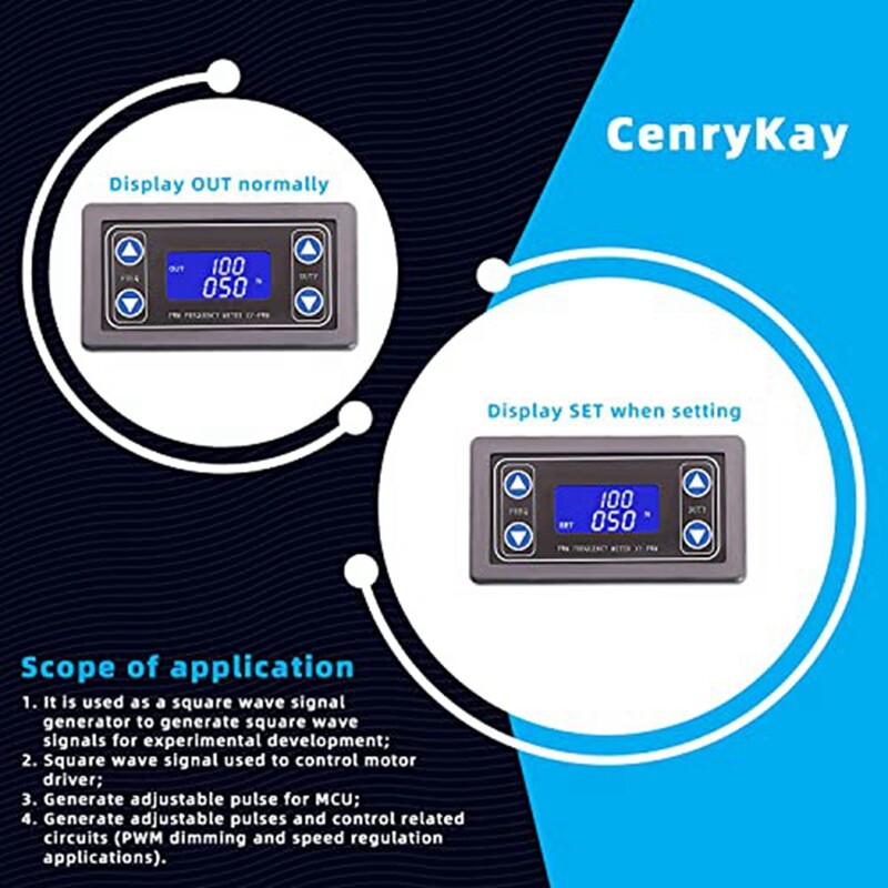 2X (Adjustable Signal Generator, PWM Pulse Rate Working Cycle, Rectanglew8138-