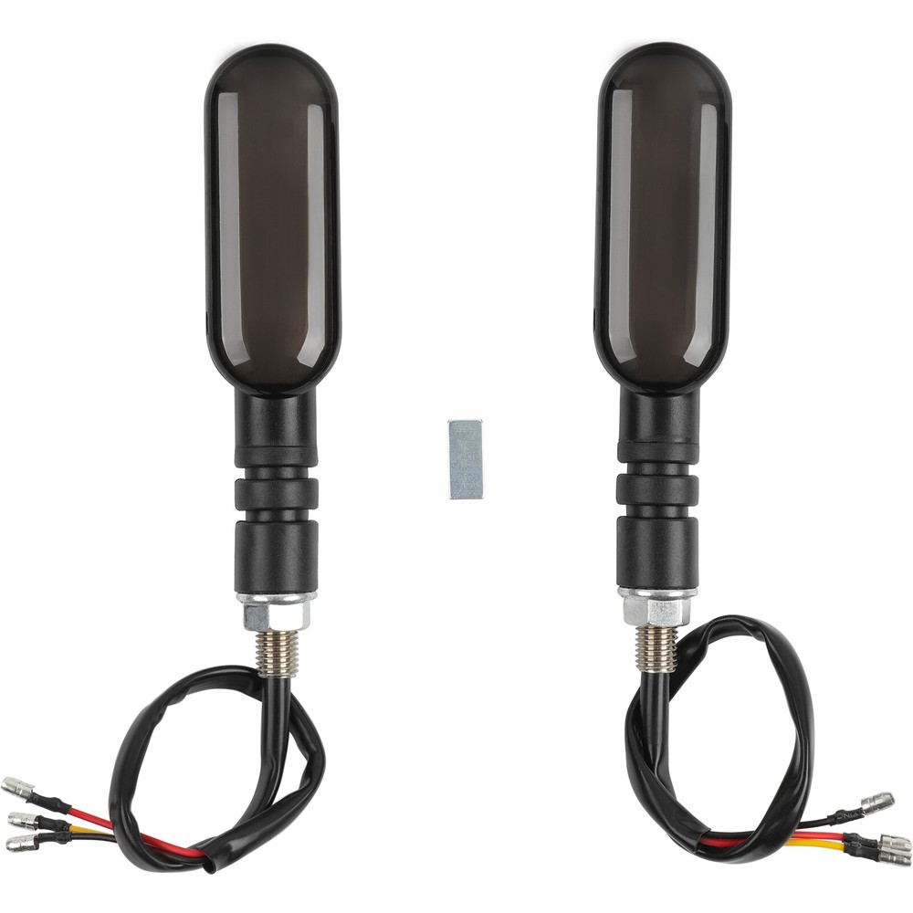 2x Sequential Flowing LED Motorcycle Turn Signal Indicator Projector Lights DRL