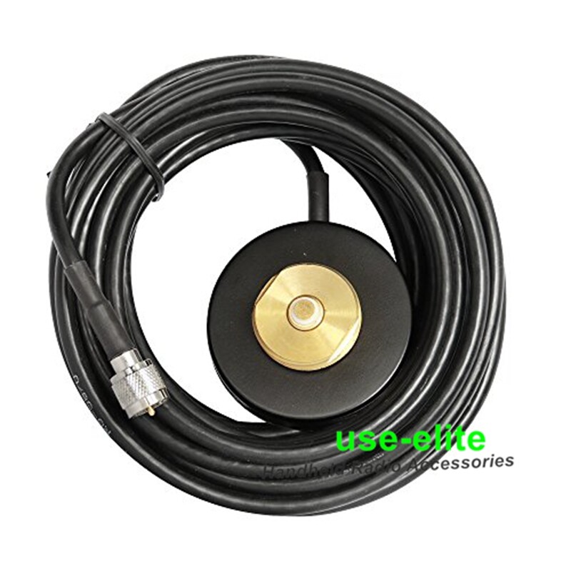 NMO Mount Magnetic base with RG-58 5M Cable Mini UHF Plug For Mobile radio