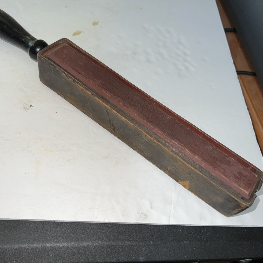 Vintage Straight razor SHARPENING Paddle Strop