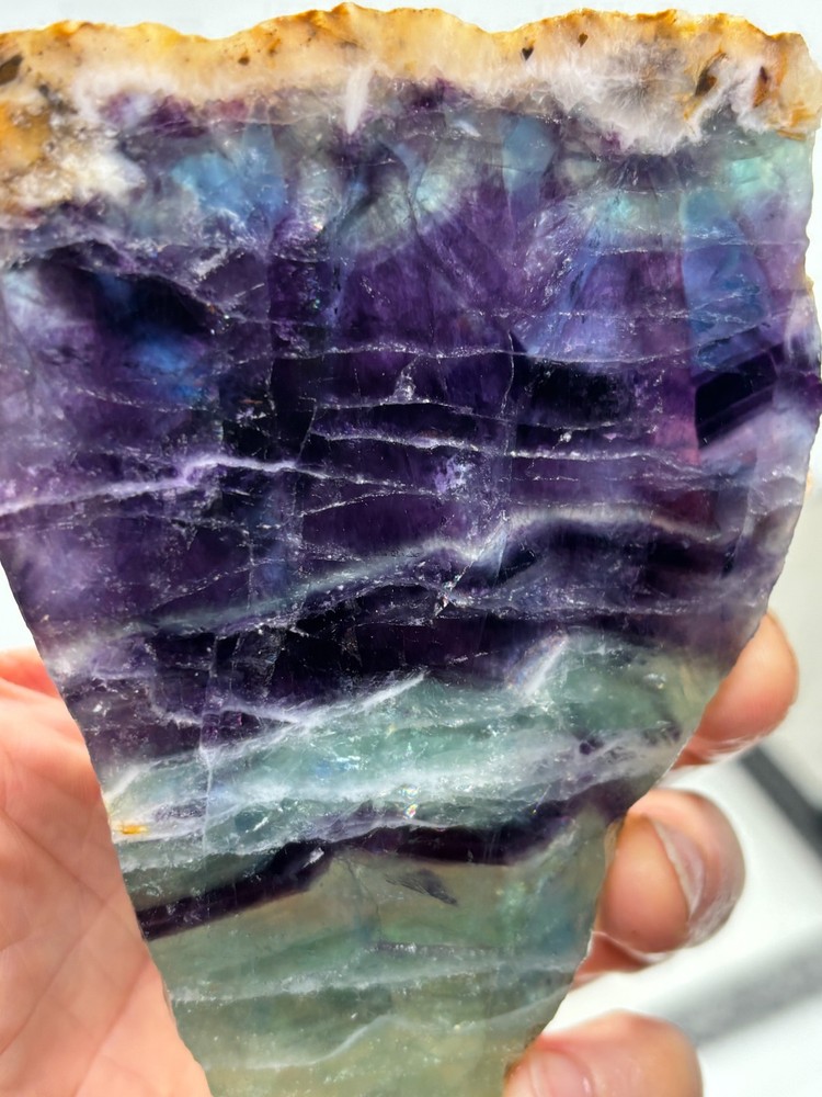 Fluorite slab Cabbing Lapidary Combo Ship Avail