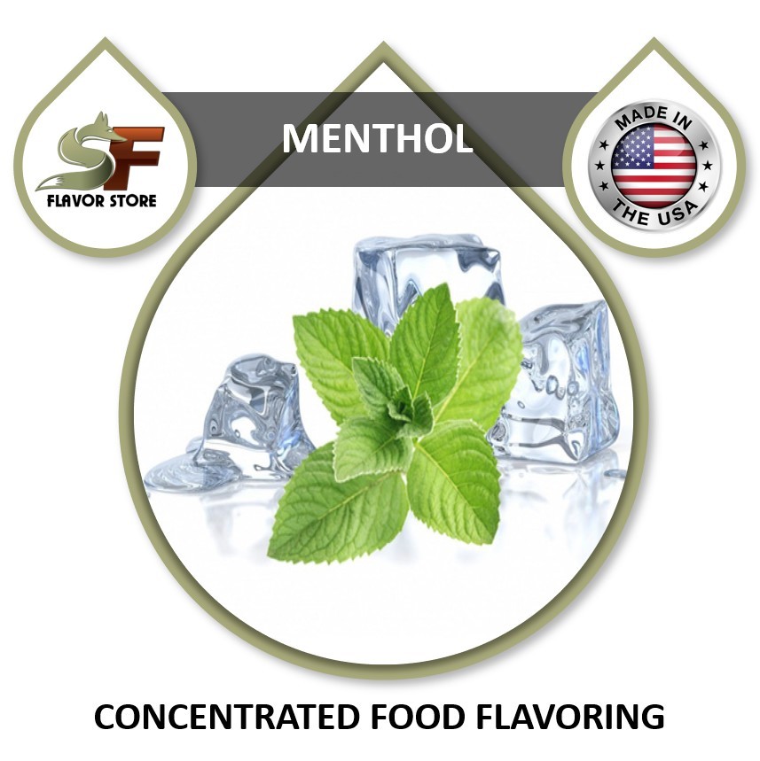 Menthol Food Flavor Drops Flavoring Concentrate - 1oz - SageFox - FL025